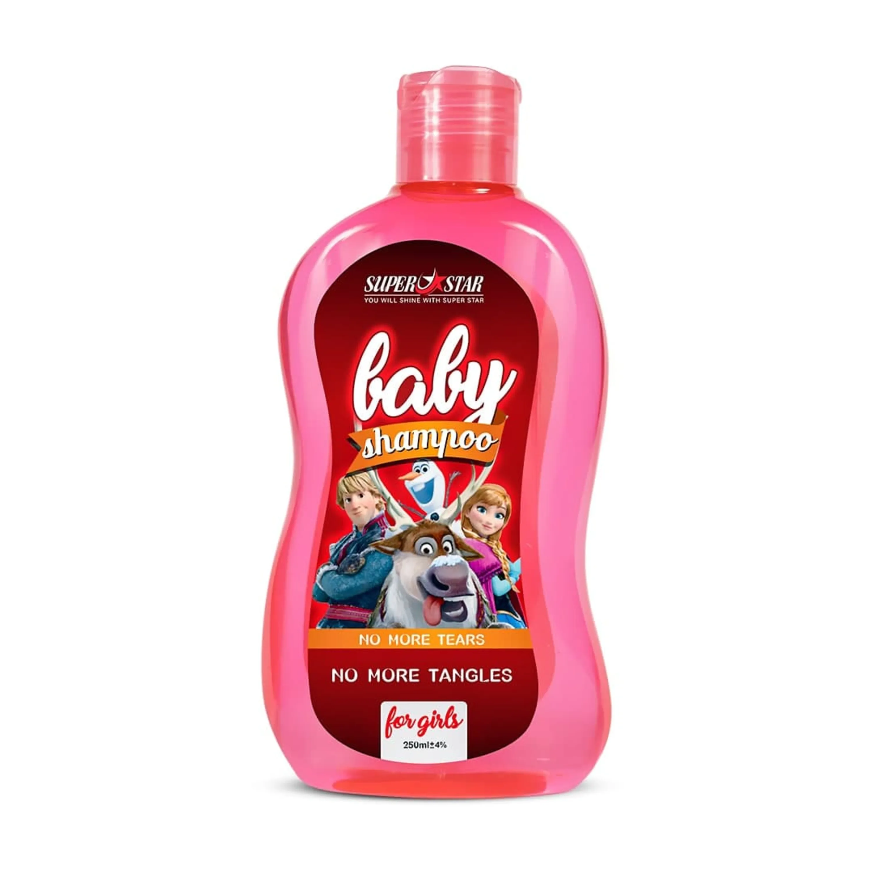 شامپو سر بچه دخترانه 250 میل (صورتی)